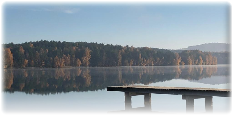 Steg im Herbst